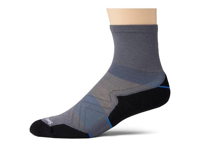 Smartwool Run Targeted Cushion Mid Crew (Graphite) Men's Crew Cut Socks Shoes Product Image